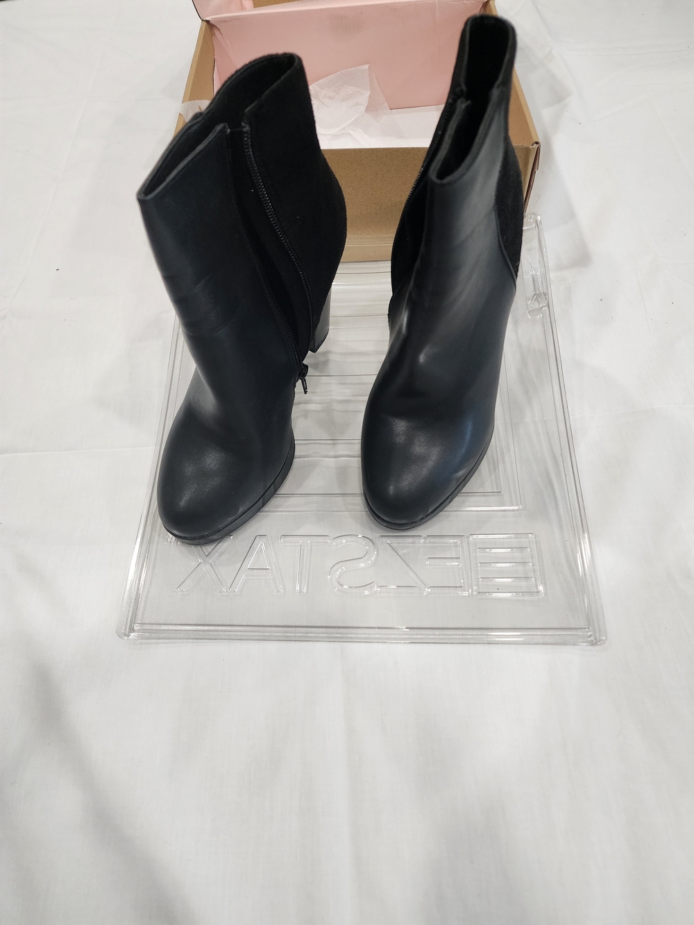 Charlotte Russe Black Ankle Booties with Side Zip